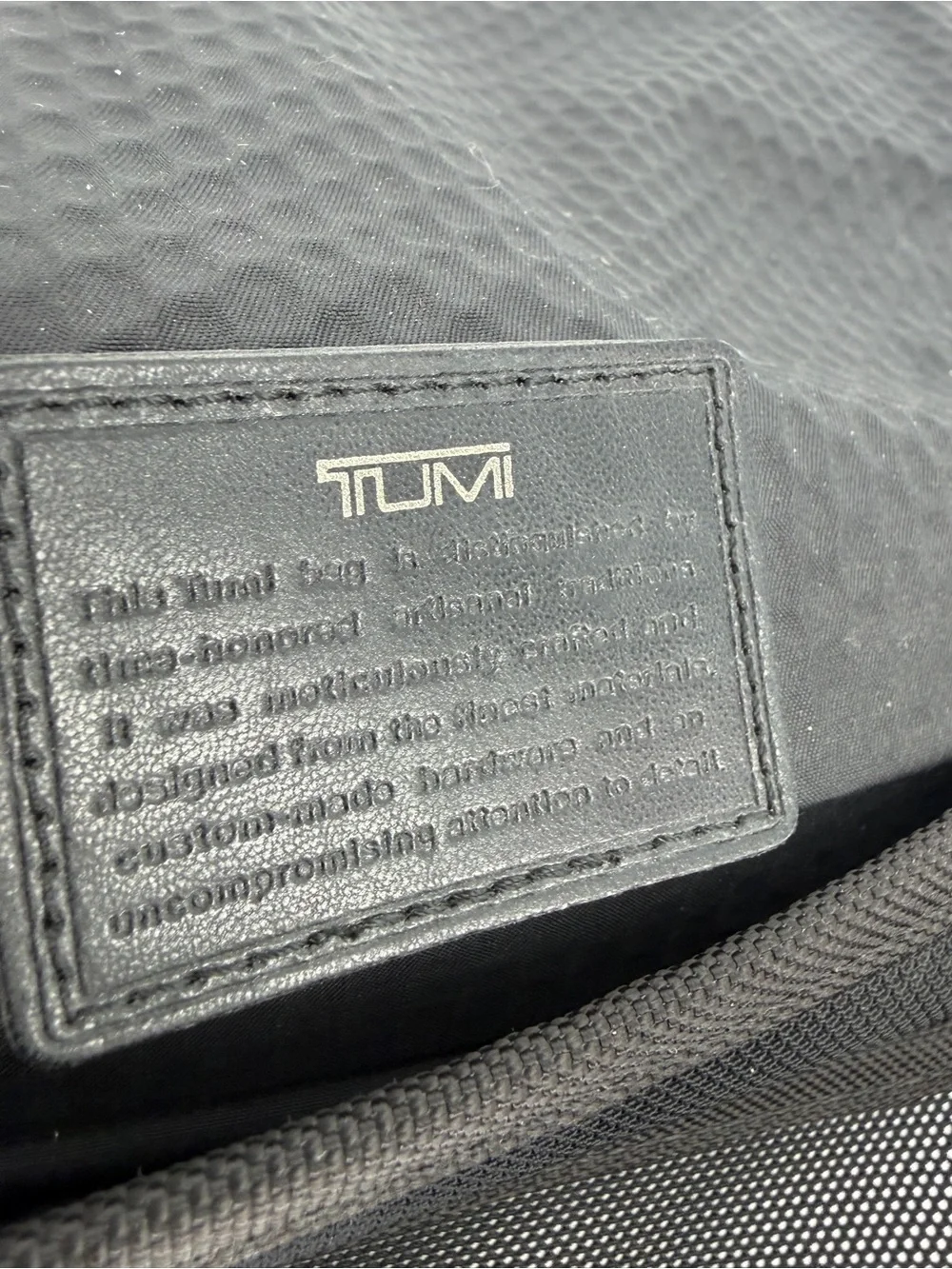 Tumi Alpha Bravo Foster Ballistic Nylon With Lea Trim Messenger Briefcase Bag